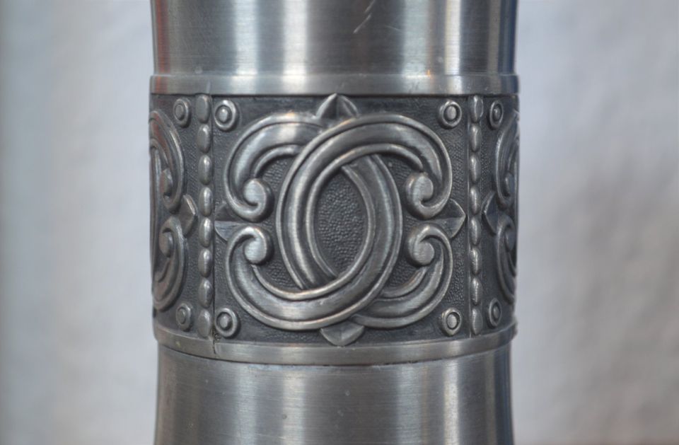 Mid-Century Groenlandica Norge Tinn Pewter 1960'erne tin lysestage