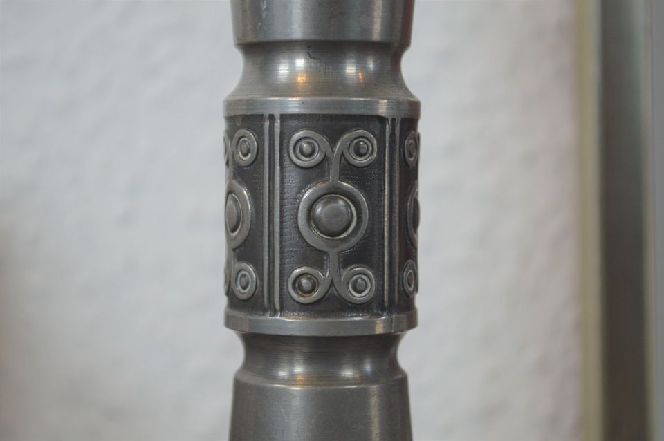 Mid-Century Pewter Haugrud Pewter Candle Holder Norwegian Design