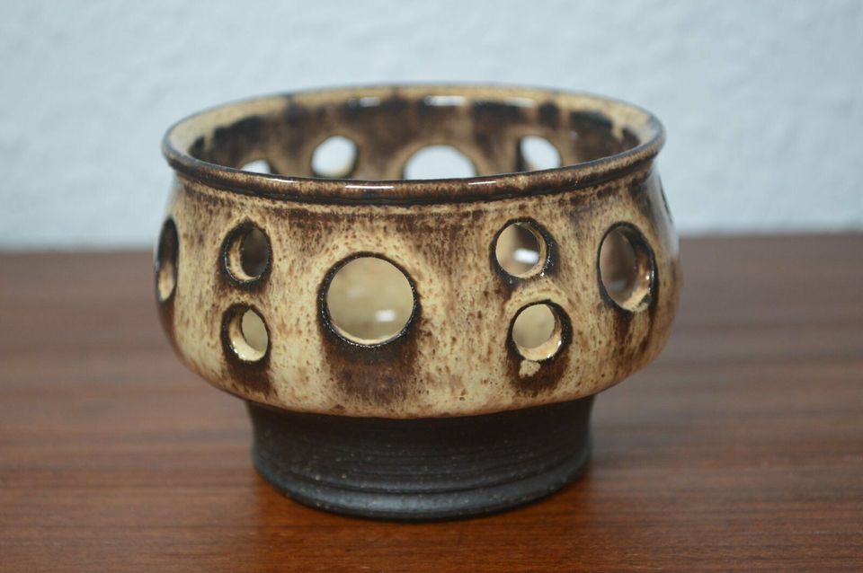 Per Steffen Petersen candle holder 1970s studio ceramics Denmark