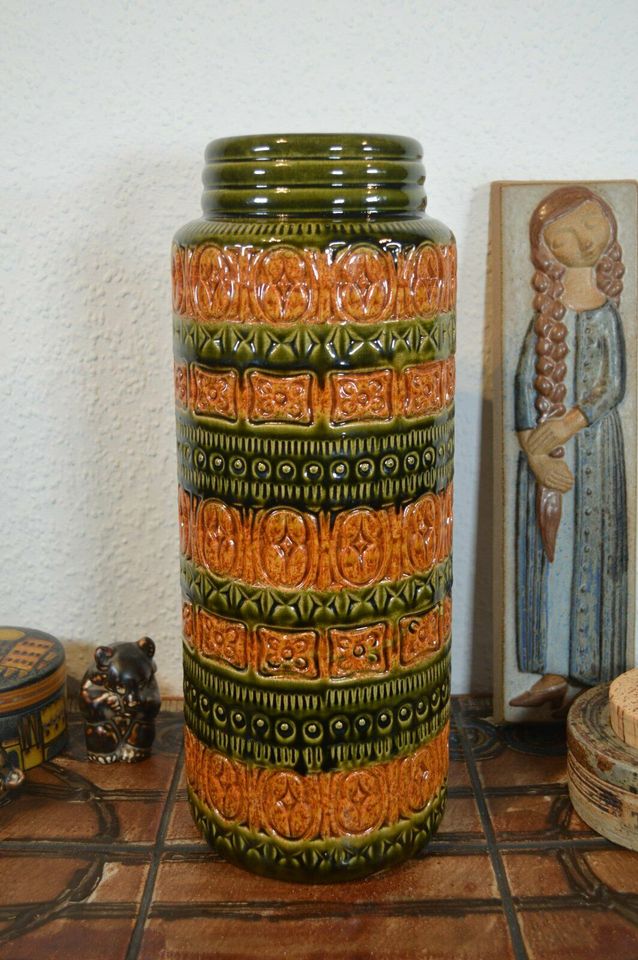 Scheurich Keramikvase Nummer 289-41 1970er Jahre Fat-Lava Popart Design