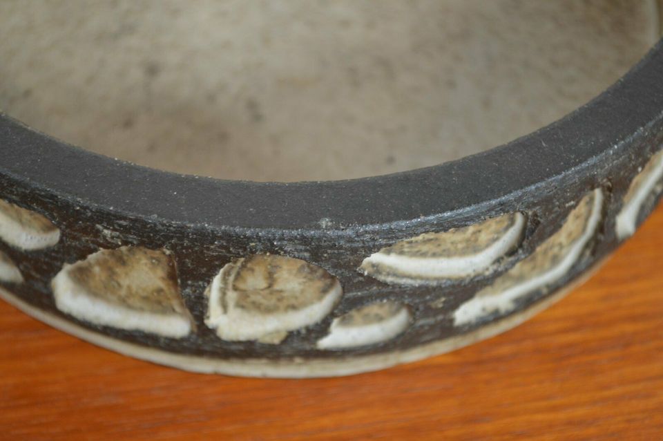 Løvemose Denmark ceramic bowl 1960s Brutalist Danish design