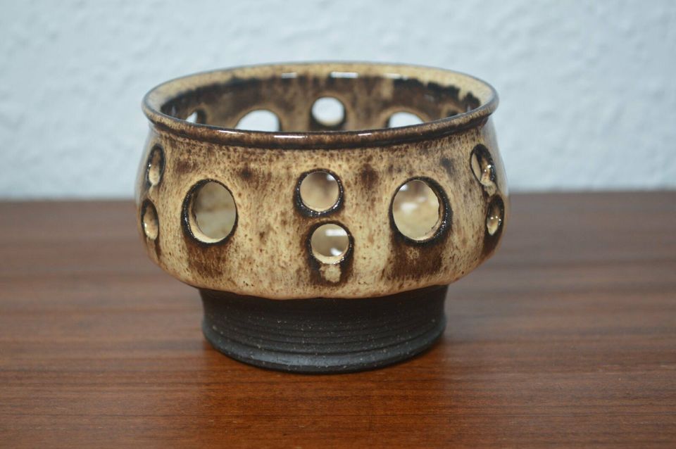 Per Steffen Petersen candle holder 1970s studio ceramics Denmark