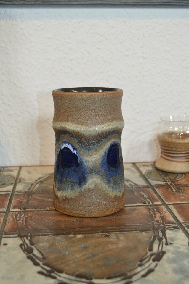 Vintage Ceramic Vase Denmark 1960's Midcentury Danish Design