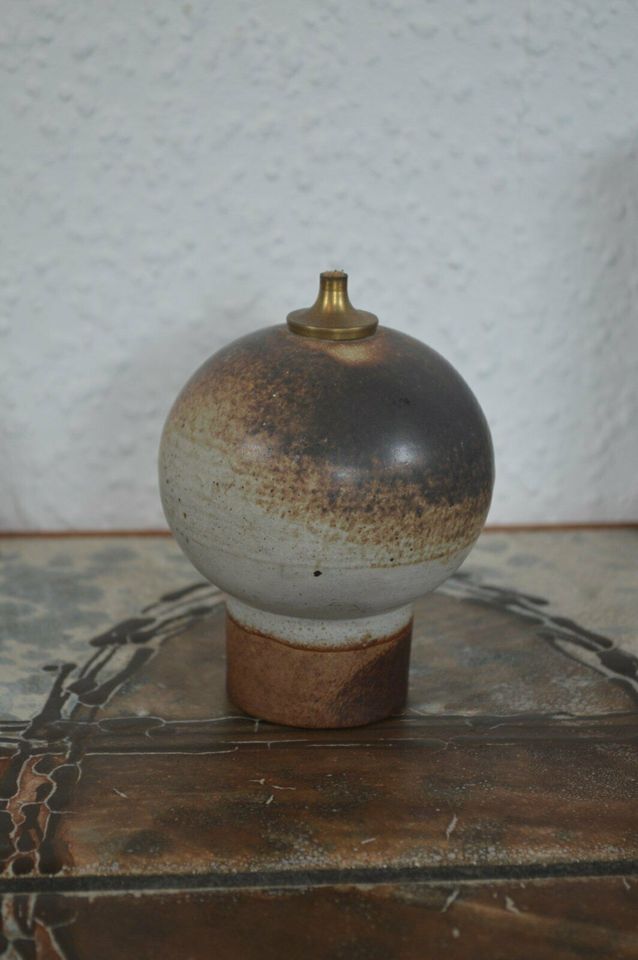 Aage Würtz 1970s design oil lamp studio ceramics Denmark