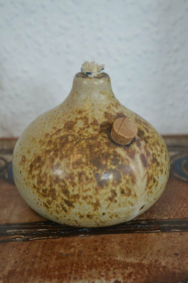 Modern Aage Würtz 1970s Danish Design oil lamp studio ceramic