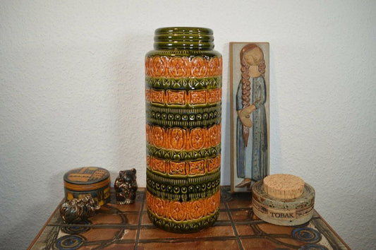 Scheurich Keramikvase Nummer 289-41 1970er Jahre Fat-Lava Popart Design