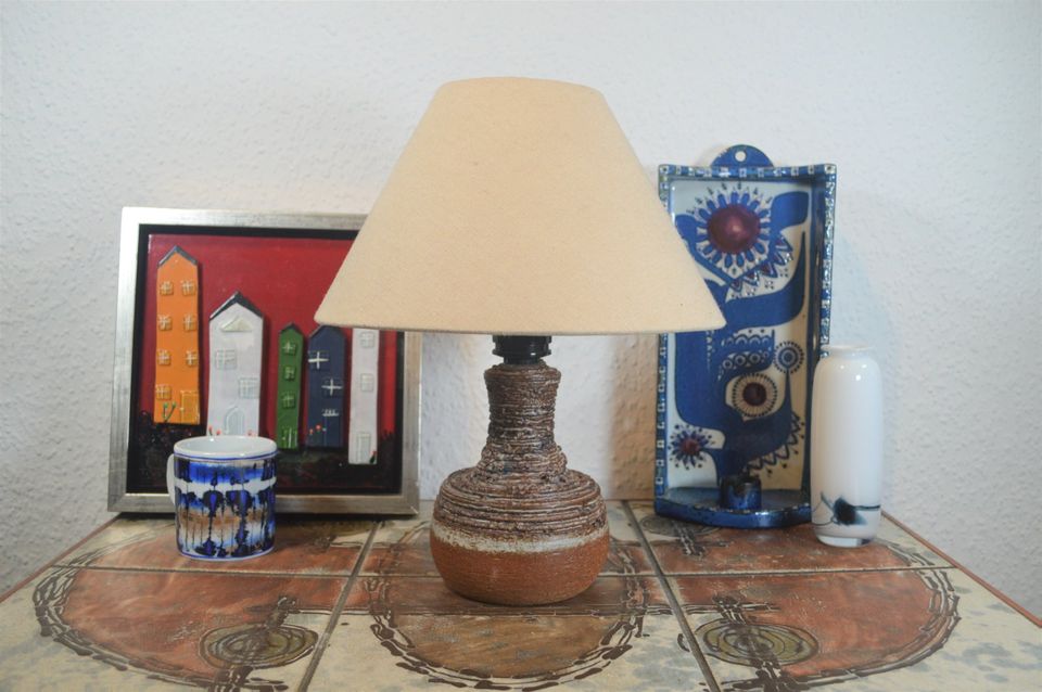 Mid-Century Aksel Larsen Axella Stentoj Lamp 1970s Brutalist Danish Design