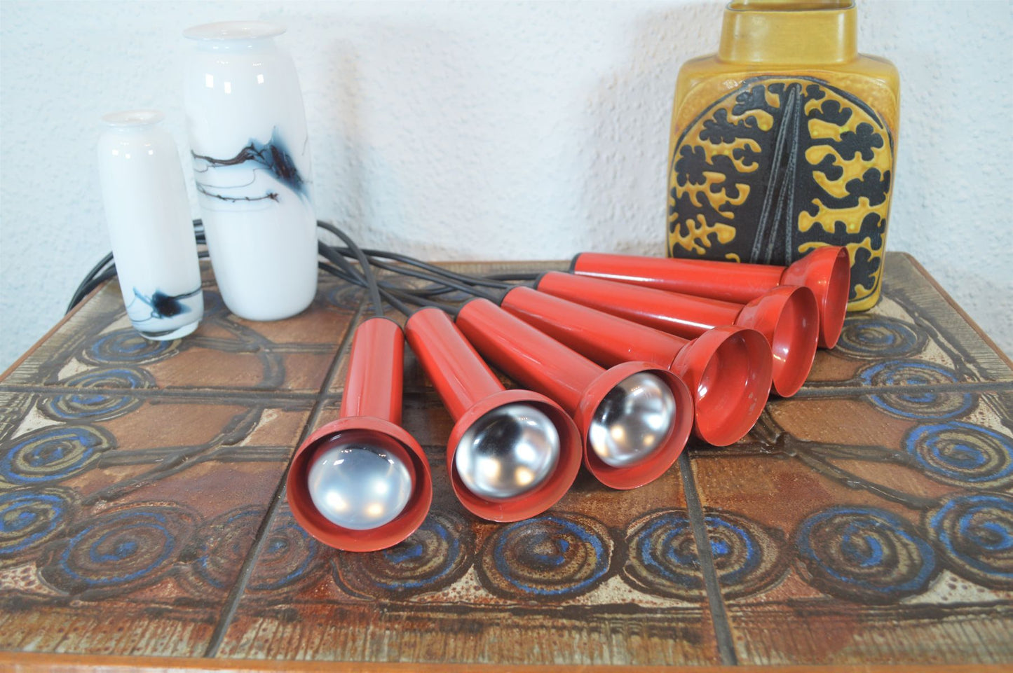 Mid-Century 1970s Nordlux Pop-Art Design Kaskadenlampe Spotlampe Space Age Design Denmark