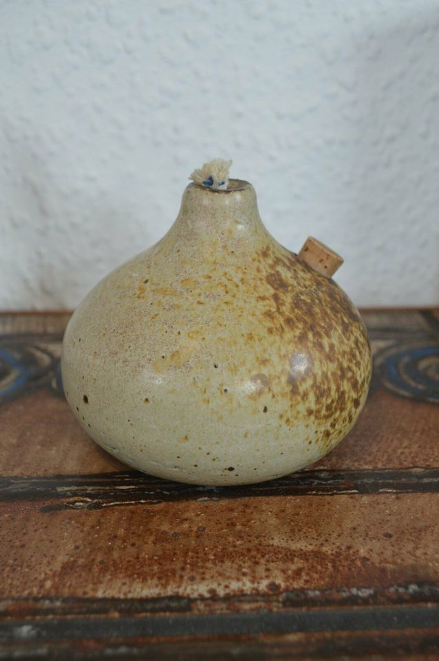 Modern Aage Würtz 1970s Danish Design oil lamp studio ceramic