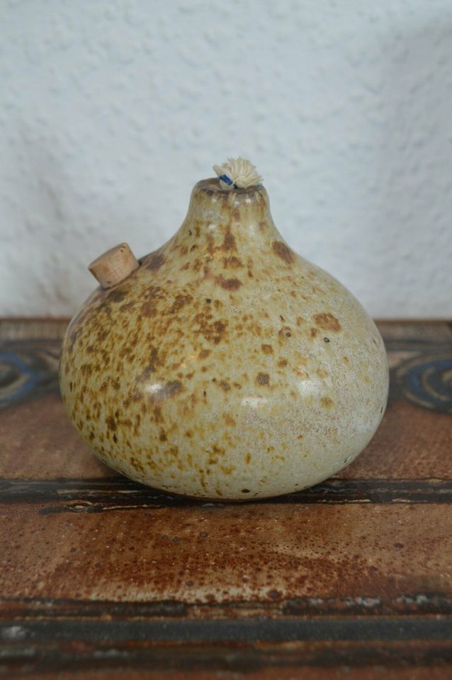 Modern Aage Würtz 1970s Danish Design oil lamp studio ceramic