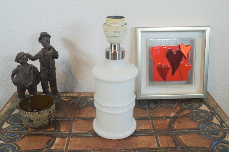 Royal Copenhagen Holmegaard apothecary lamp opal glass 1980s Danish Design