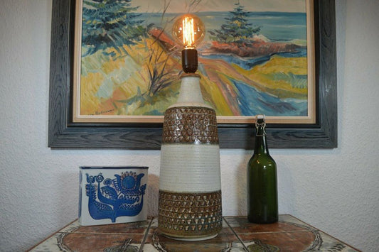 Stor Søholm Keramik Danmark bordlampe Einar Johansen 1960'ernes dansk design