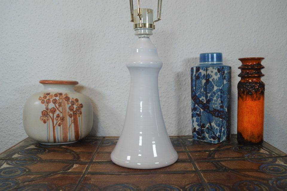 Mid-Century Salling Ceramic Design Lamp 1970s Danish Design