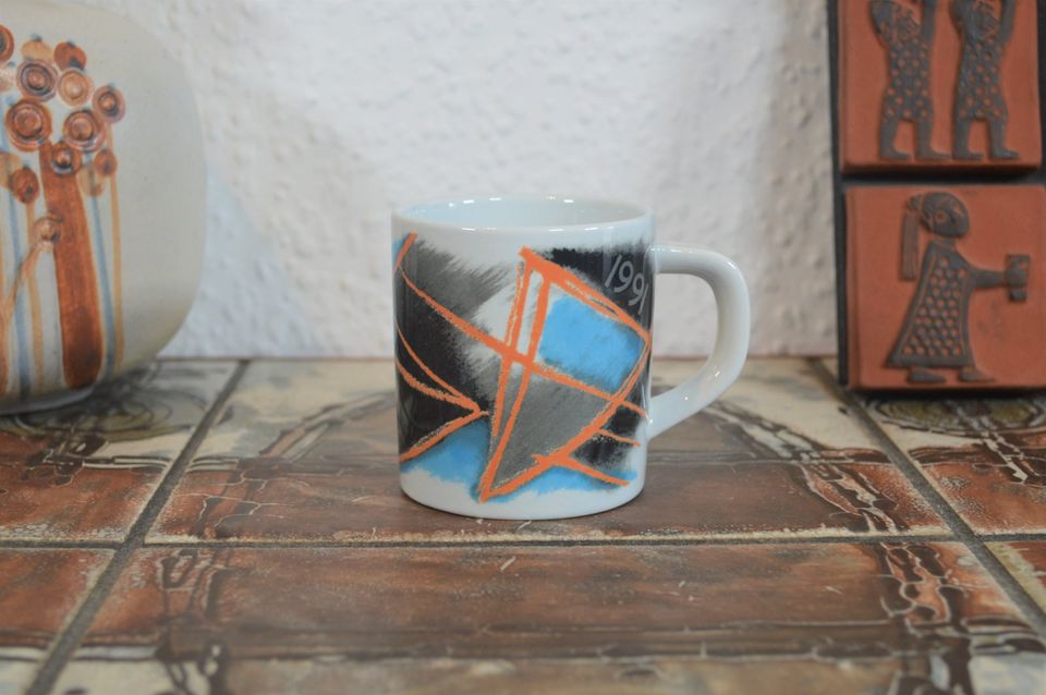 Royal Copenhagen fajance vintage mug 1991 Inger Hanmann