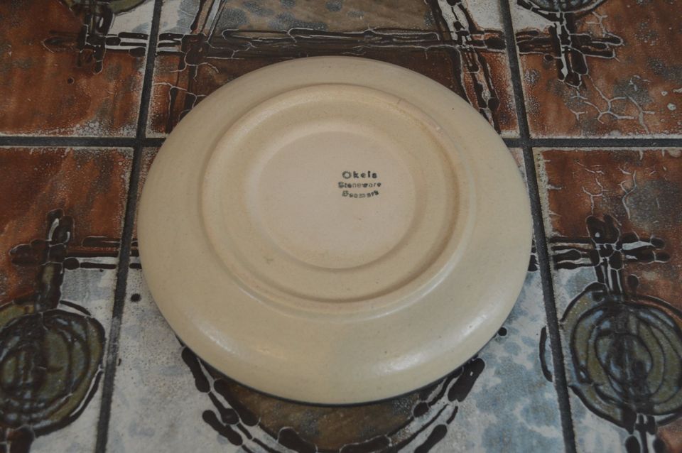 Midcentury Okela Stoneware Denmark Bowl 1960s Danish Design