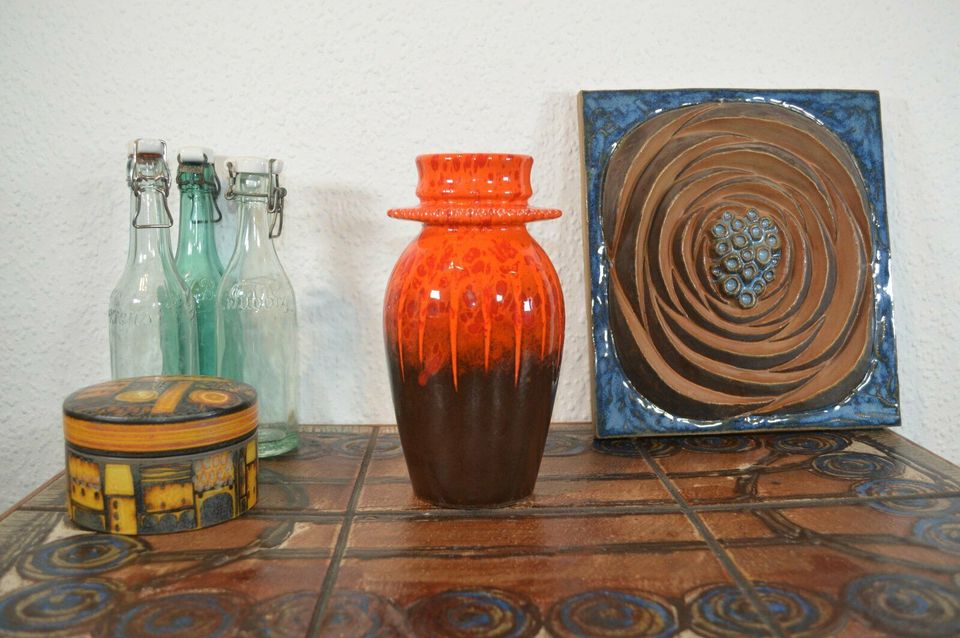 WGP Dümler &amp; Breiden Vase 82/21 1970s Fat Lava / Pop Art