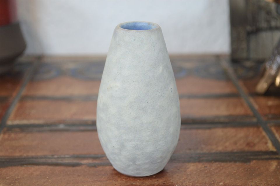 Vintage Scheurich 455-9 ceramic vase 60s design fat lava glaze