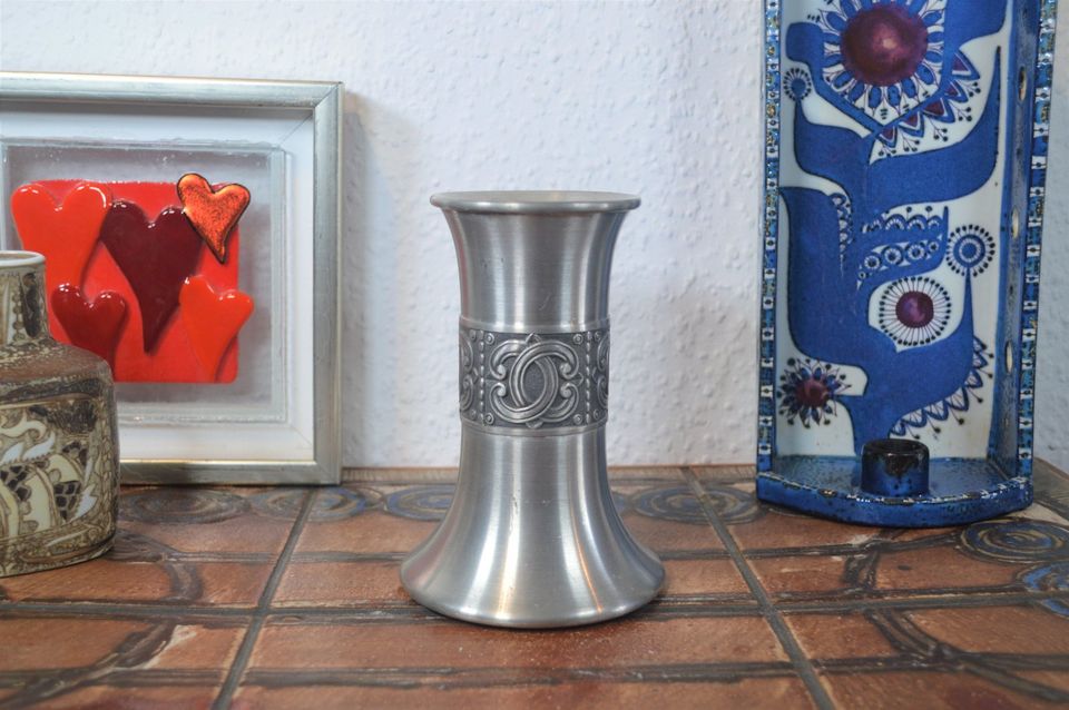 Mid-Century Groenlandica Norway Tinn Pewter 1960s Pewter Candle Holder