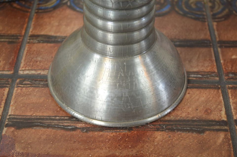 Mid-Century Skanderborg Pewter Candle Holder 1960s Danish Design