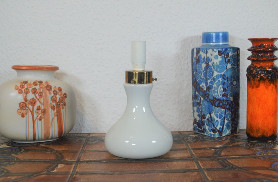 Mid-Century Odreco Opaline Glass Lampe 1970'erne Dansk Moderne Design Danmark