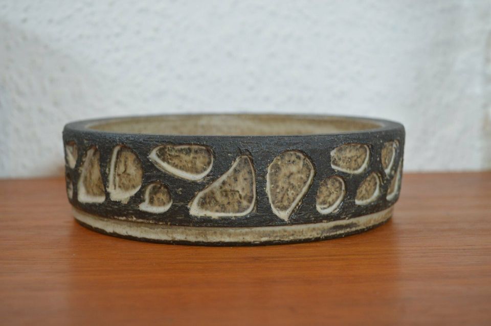 Løvemose Denmark ceramic bowl 1960s Brutalist Danish design