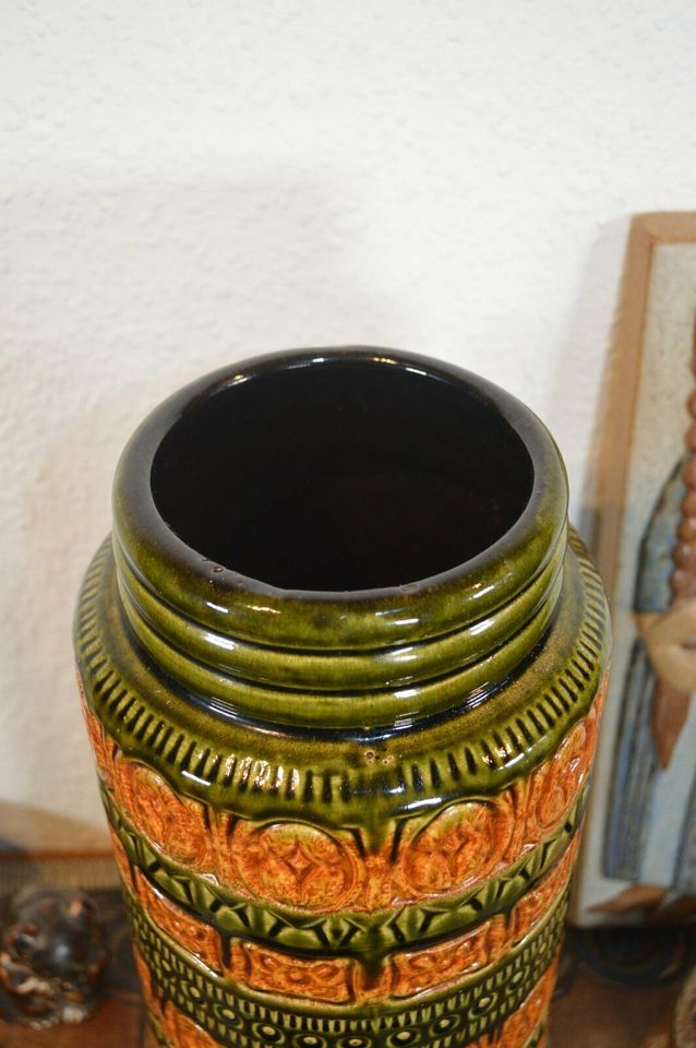 Scheurich Keramikvase Nummer 289-41 1970er Jahre Fat-Lava Popart Design