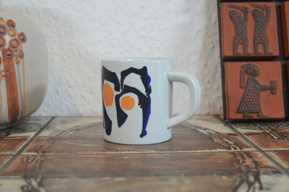 Royal Copenhagen fajance vintage mug 1977 Inge Lise Koefoed